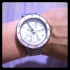 Fossil Women’s watch silver pink bracelet